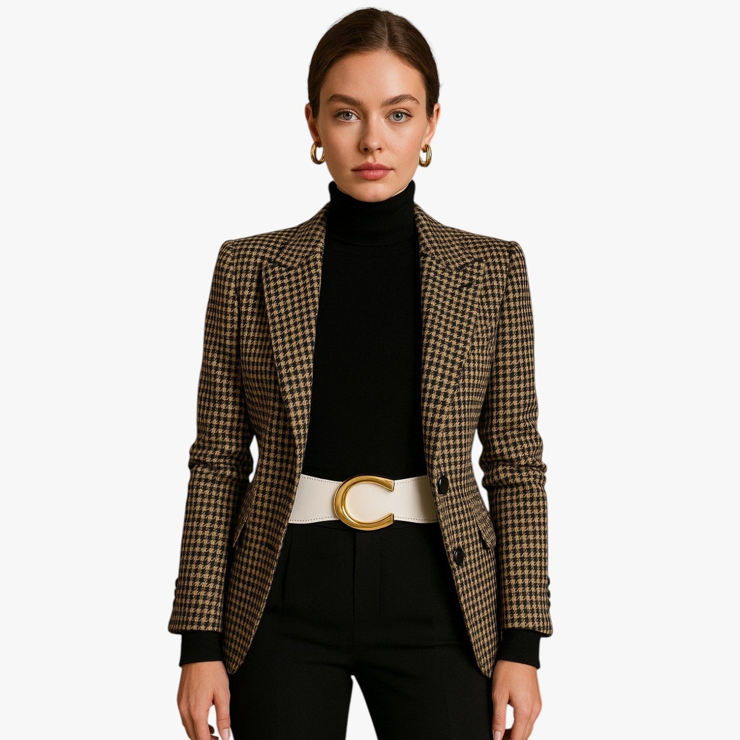 Elise | Lange elastische Taille mit goldener Schnalle