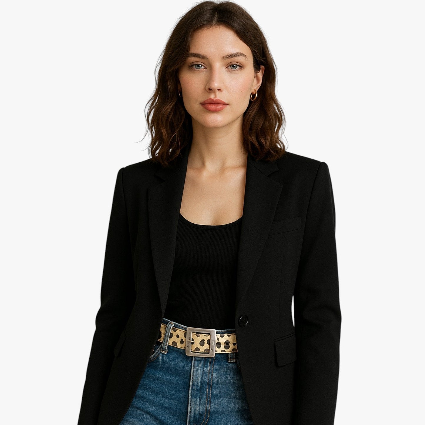 Dakota | Y2K-Leopardengürtel im Punk-Vintage-Stil für Damen