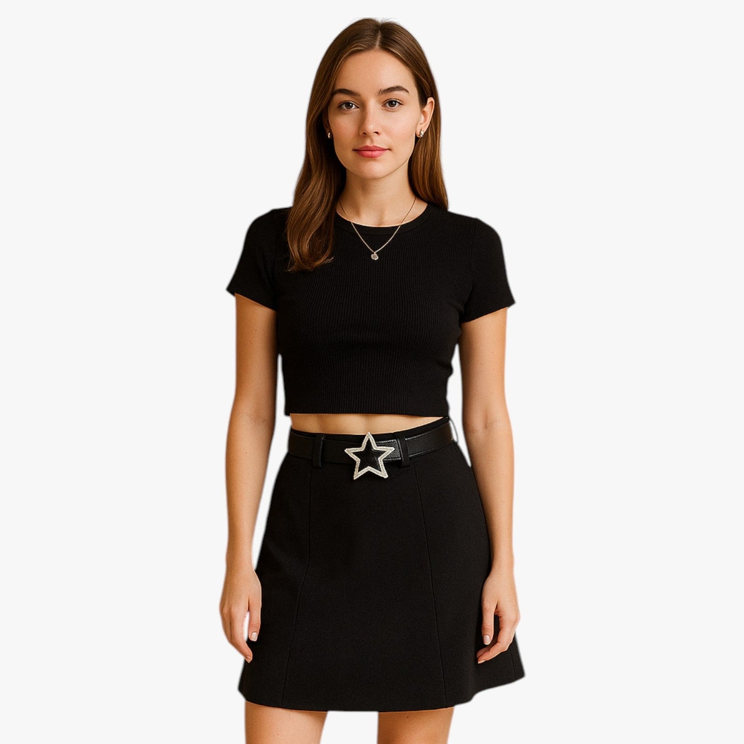 Evie | Y2K Gürtel mit Strass für Jeans