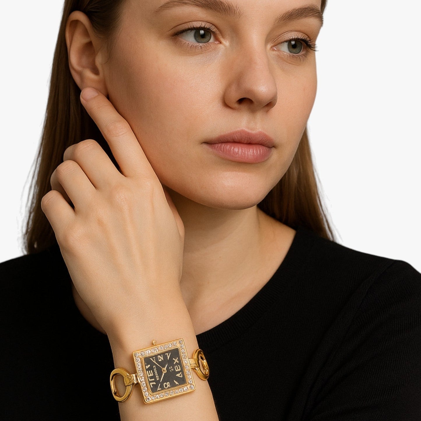 Freya | Modischer Damenuhrenarmreif mit Quarzarmband