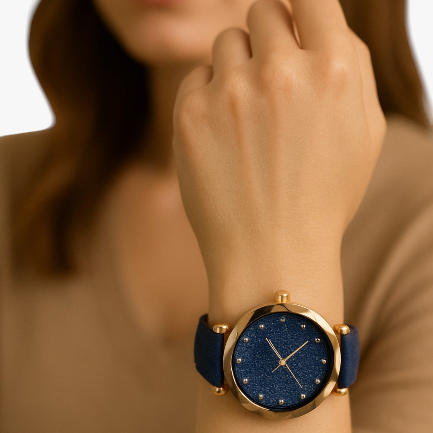 Kiana | Sternenhimmel-Uhr Rosé Silber