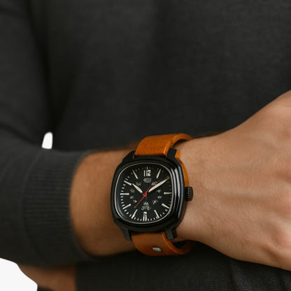 Lucca | Vintage-Uhr mit Lederarmband