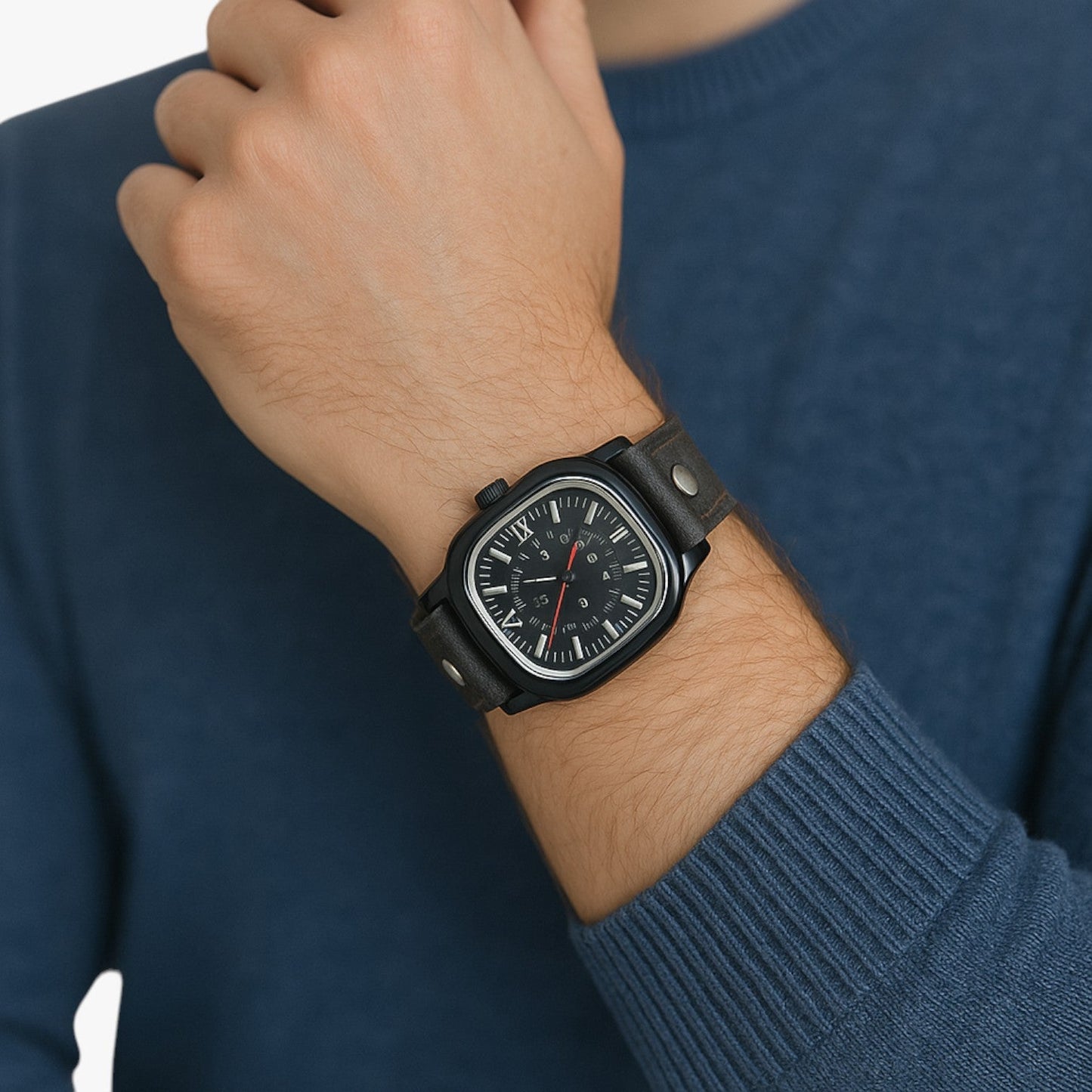 Lucca | Vintage-Uhr mit Lederarmband