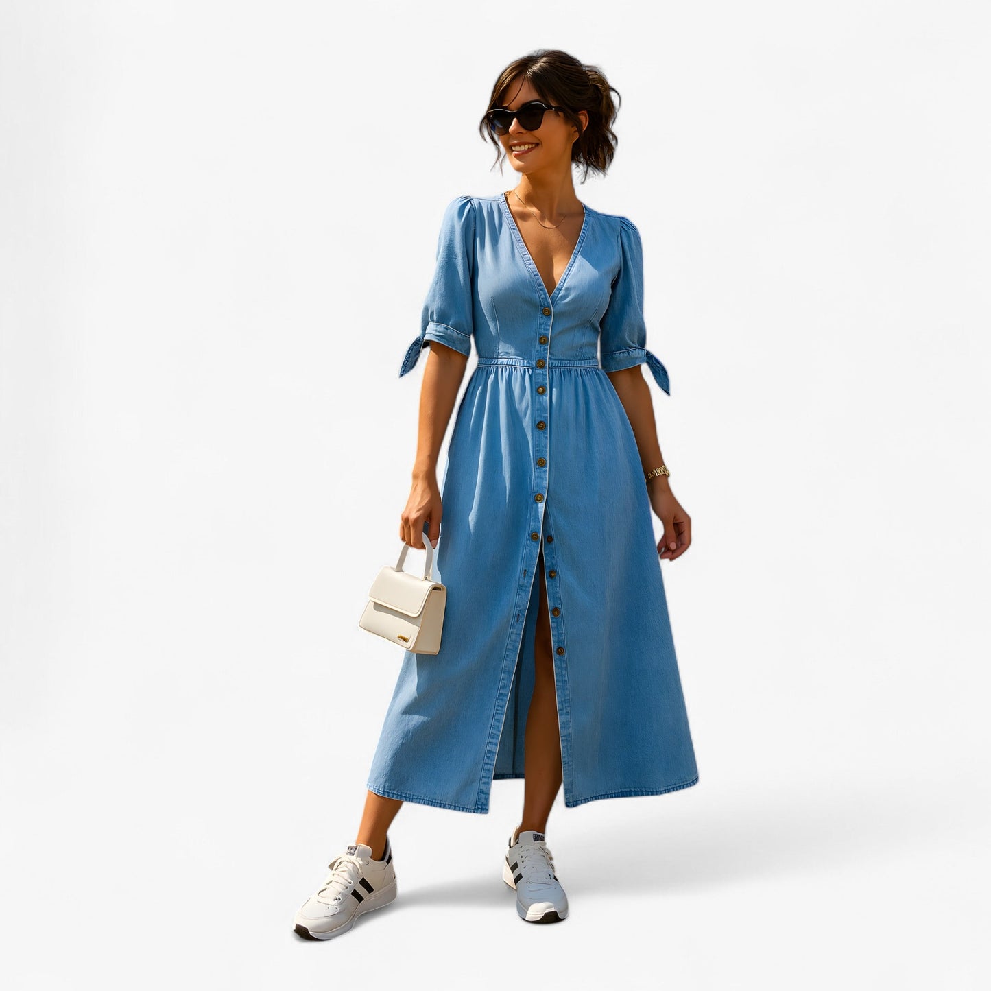 Demmy | Skinnerndes Kleid aus Denim