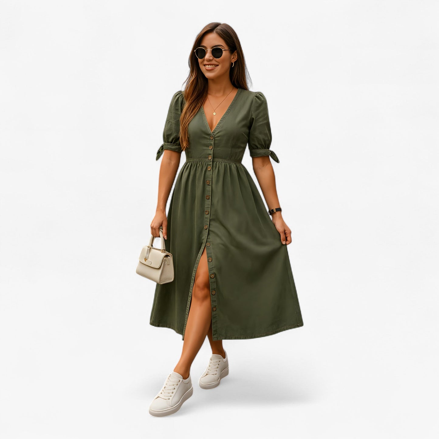 Demmy | Skinnerndes Kleid aus Denim