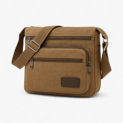 Max | Multifunktionale Canvas Schultertasche für Männer