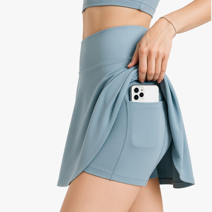 Freja | Taillenkontroll Tennisrock mit Taschen