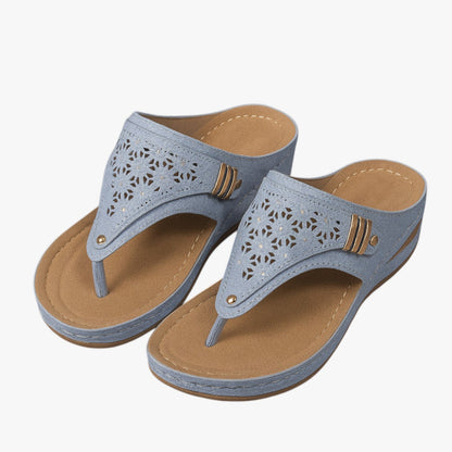 Julia | Damen Orthopädische Sandalen Weich, Rutschfest und mit Sommerabsatz