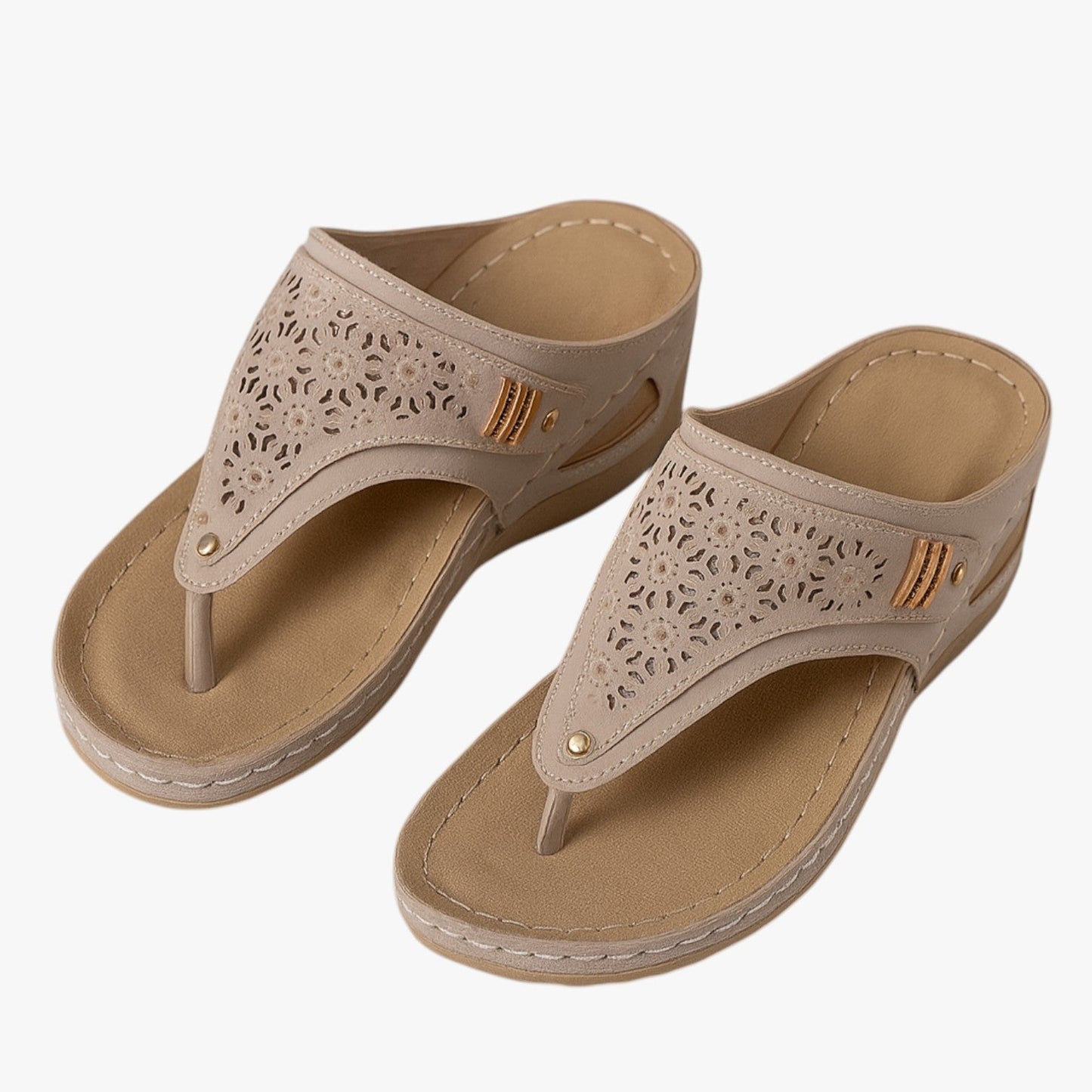 Julia | Damen Orthopädische Sandalen Weich, Rutschfest und mit Sommerabsatz