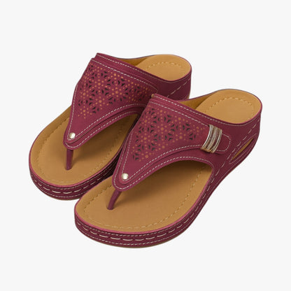 Julia | Damen Orthopädische Sandalen Weich, Rutschfest und mit Sommerabsatz