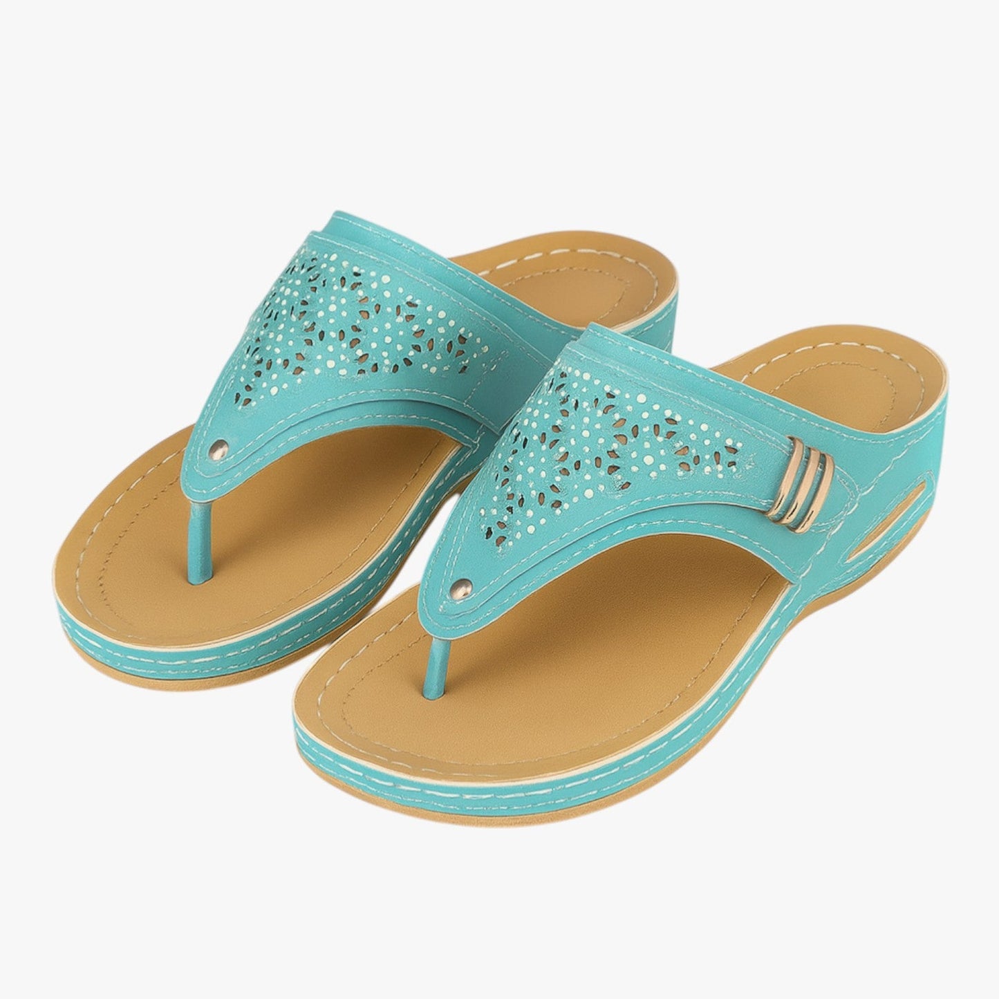 Julia | Damen Orthopädische Sandalen Weich, Rutschfest und mit Sommerabsatz