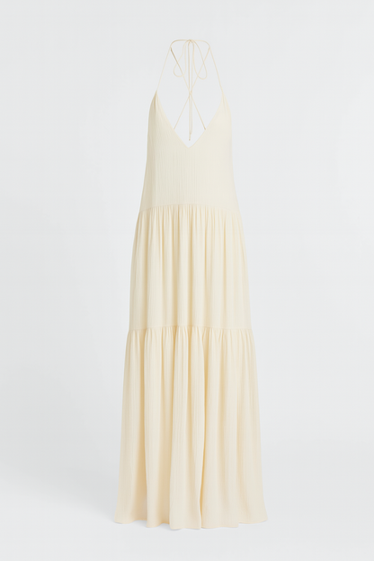 Bequemes & trendiges Maxi-Slipkleid mit Halterneck zum Binden – Komfort und Stil für jeden Tag