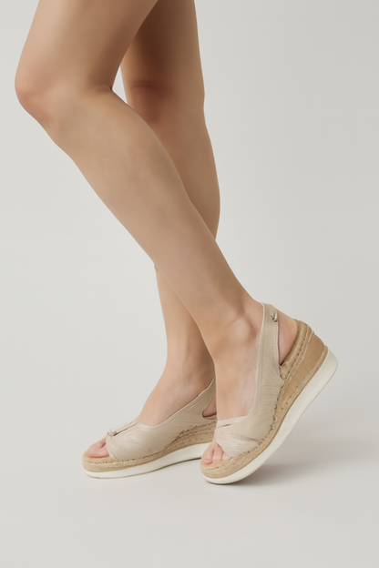Adele | Keilsandalen mit Schleife für Damen – Bequem & Sommerlich