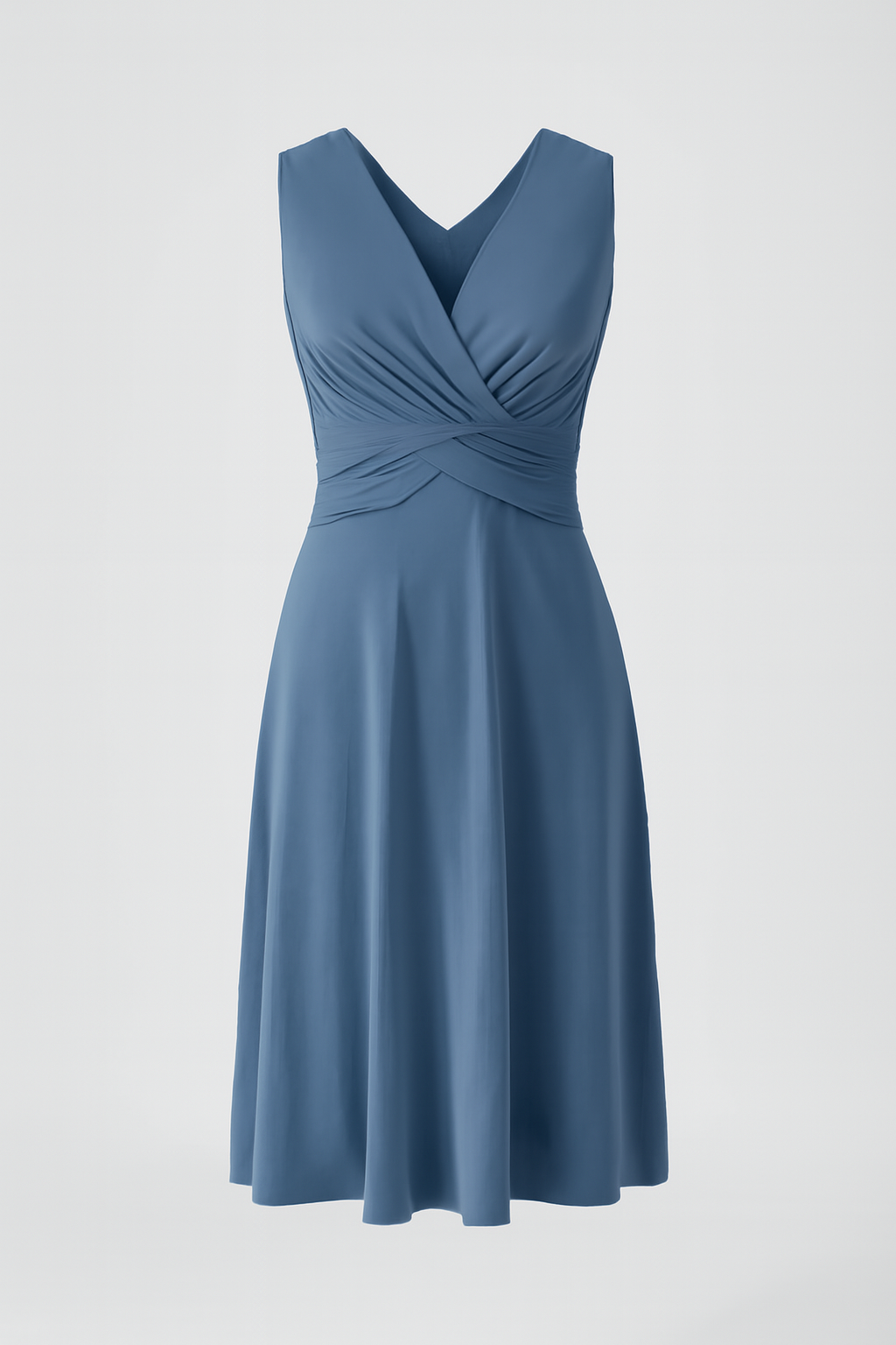 Elliana | Elegantes ärmelloses Sommer-Midikleid mit V-Ausschnitt und Blumenmuster
