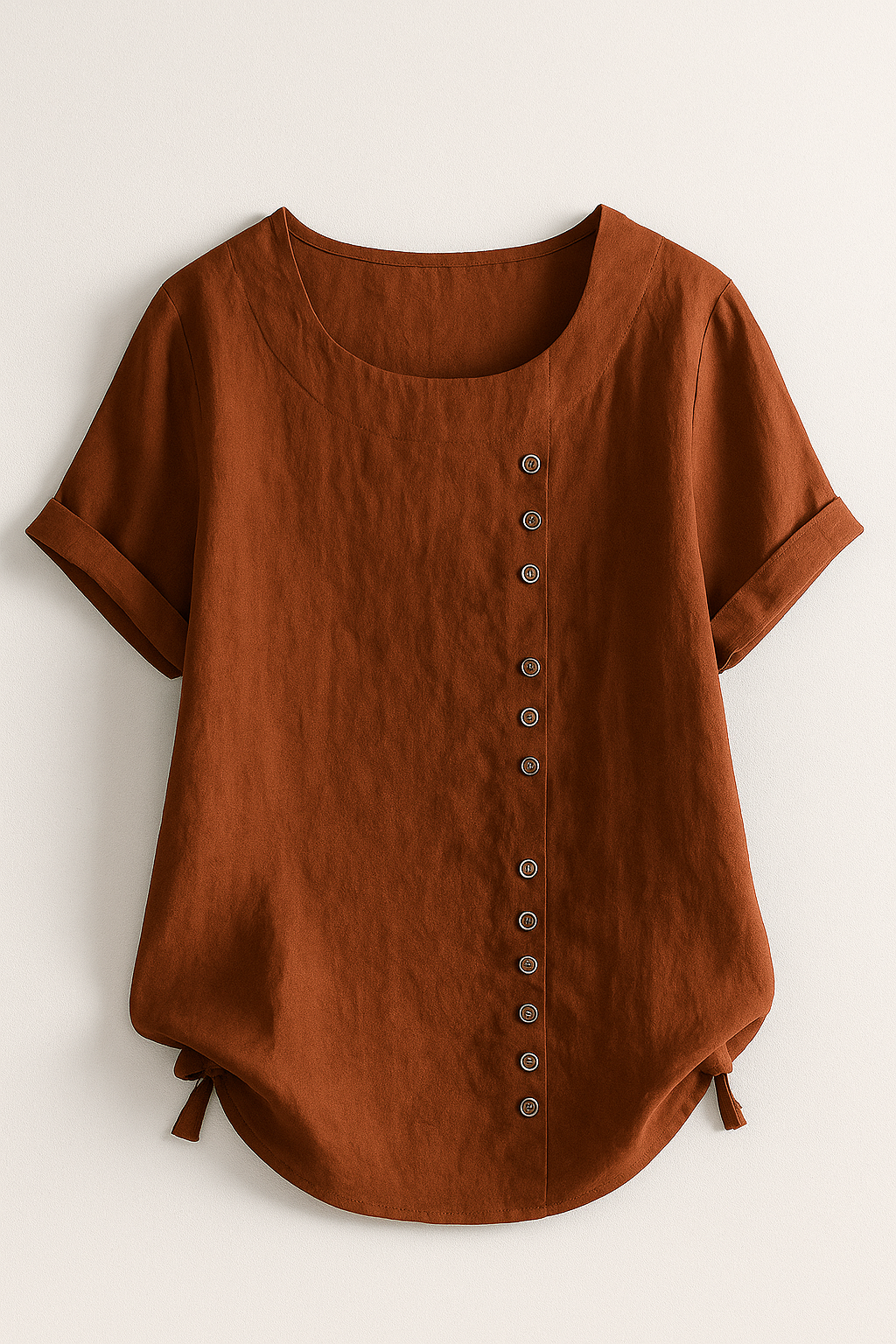Amelia | Damen Leinenbluse mit Knopfleiste