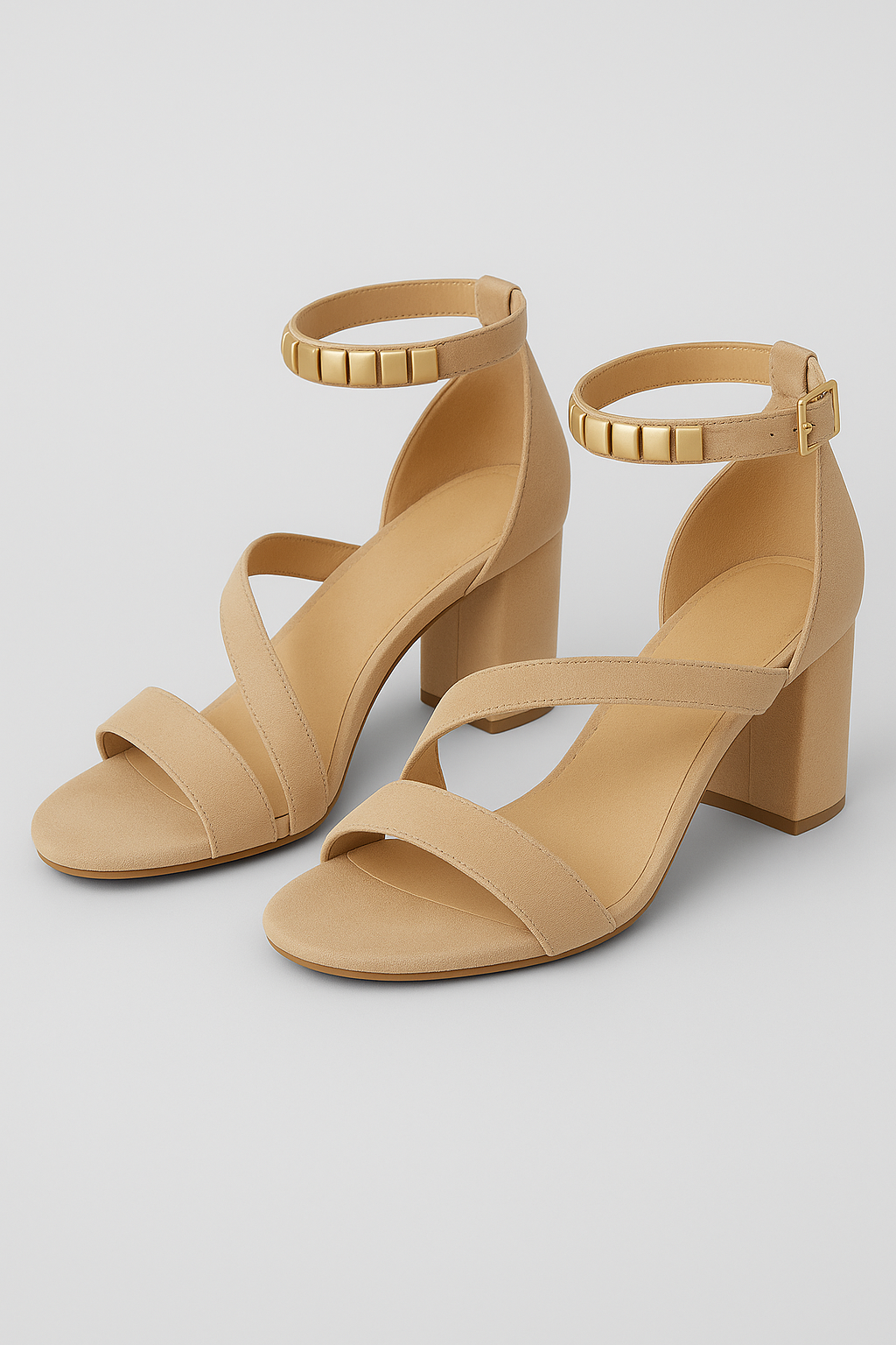 Myrna | Elegante Sandalen mit überkreuztem Riemen & Blockabsatz