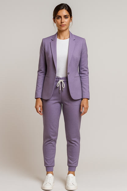 Amelie | Damen Blazer-Set mit Jogginghose