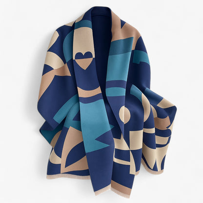 Livia | Blumen-Pashmina-Schal – Warme Eleganz für Herbst und Winter