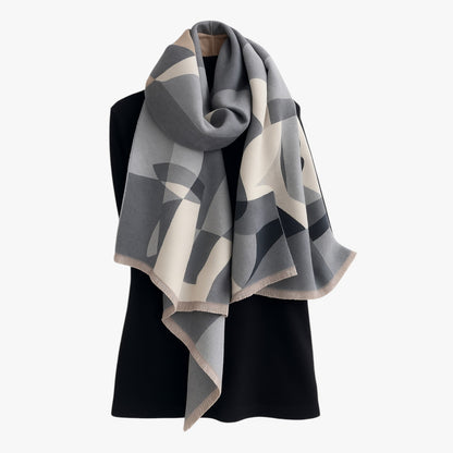 Livia | Blumen-Pashmina-Schal – Warme Eleganz für Herbst und Winter