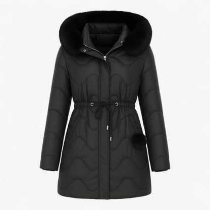 Winterdaunenjacke - mit Kapuze und dickem Pelzfutter für maximale Wärme