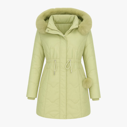 Winterdaunenjacke - mit Kapuze und dickem Pelzfutter für maximale Wärme