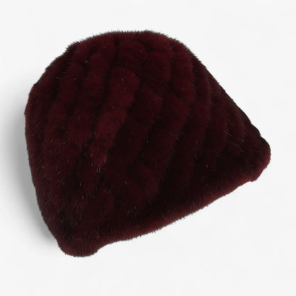 Celeste | Luxuriöser Mink-Fell Hut – Winterwärme & Eleganz