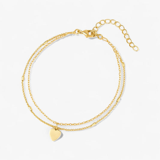 Enkelbanden-Set mit kleinem Herz