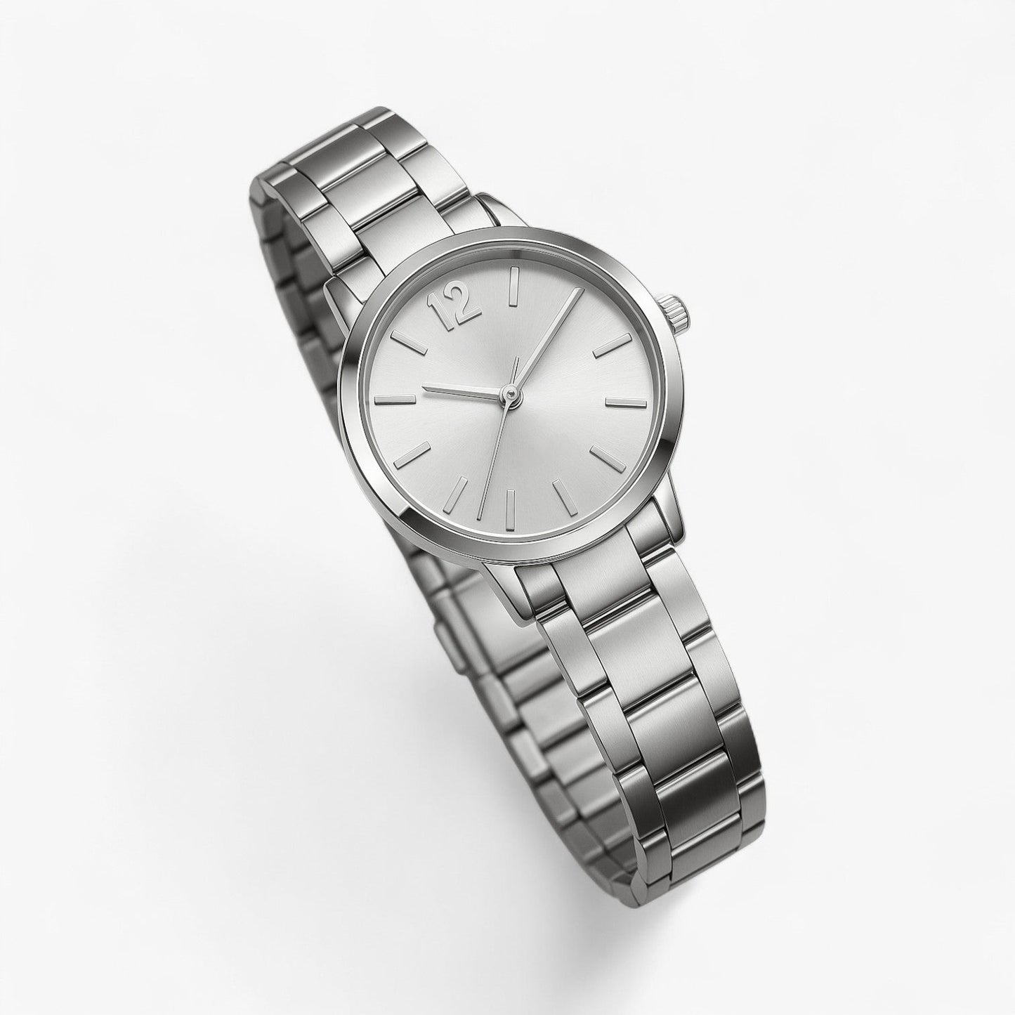 Lorena | Elegante Damenuhr-Set – Stiletto Edelstahl & Armband