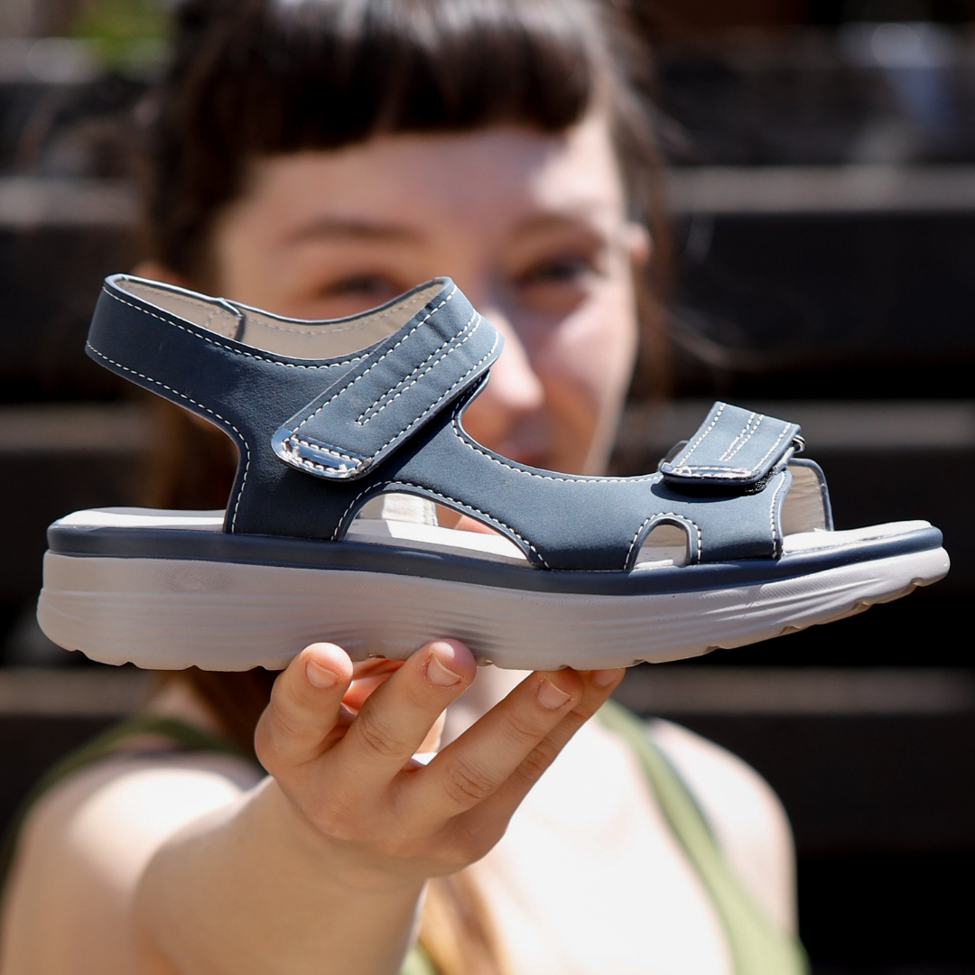 OrthoKlara - ergonomische,  schmerzlindernde & rutschfeste Sandalen für Damen - Sonderaktion 1+1 Gratis