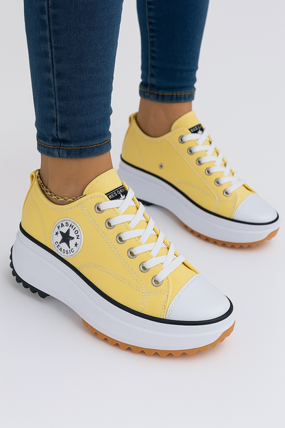 Plateau-Sneaker mit Absatz – Dalia