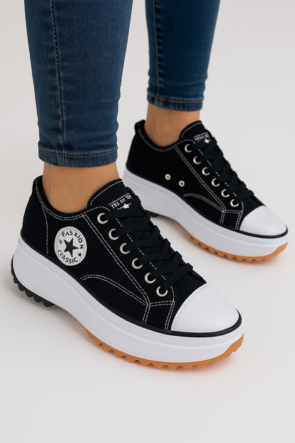 Plateau-Sneaker mit Absatz – Dalia