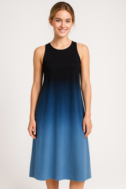 Mirriam | Damen Ärmelloses A-Linien Kleid Sommer