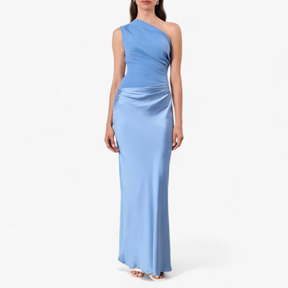 Lucie | Damen Asymmetrisches Maxikleid