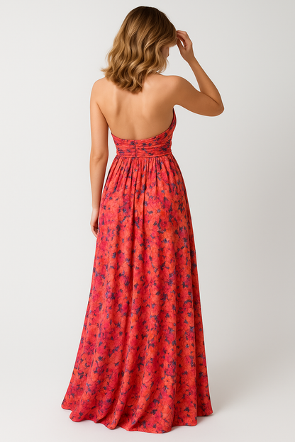 Cleah | Damen Blumen Maxi Kleid für den Sommer