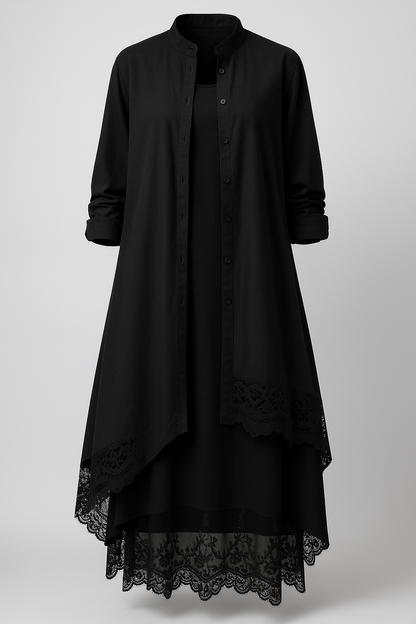 Aurora | Damen Boho Sommerkleid mit Oversize Hemd
