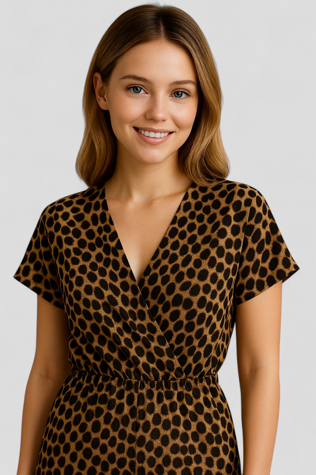 Tessie | Damen Elegante Jumpsuit mit Pantermotiv