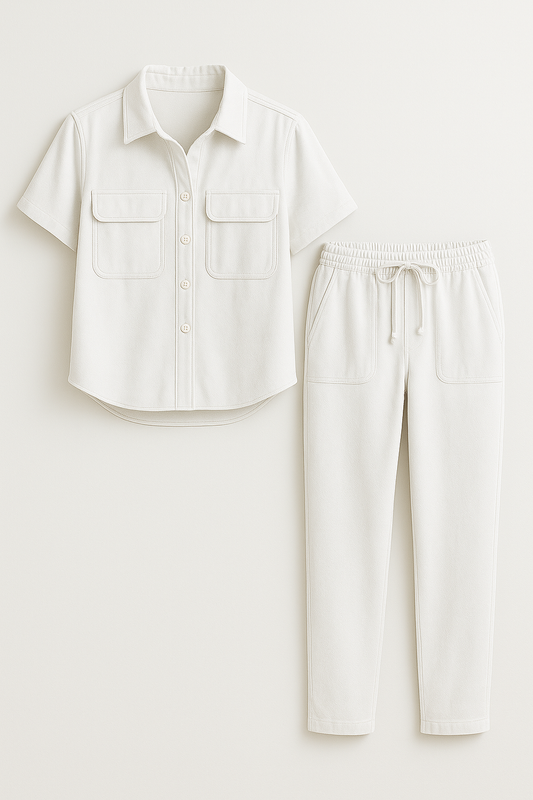 Cora | Damen Elegantes Baumwoll Sommer Outfit