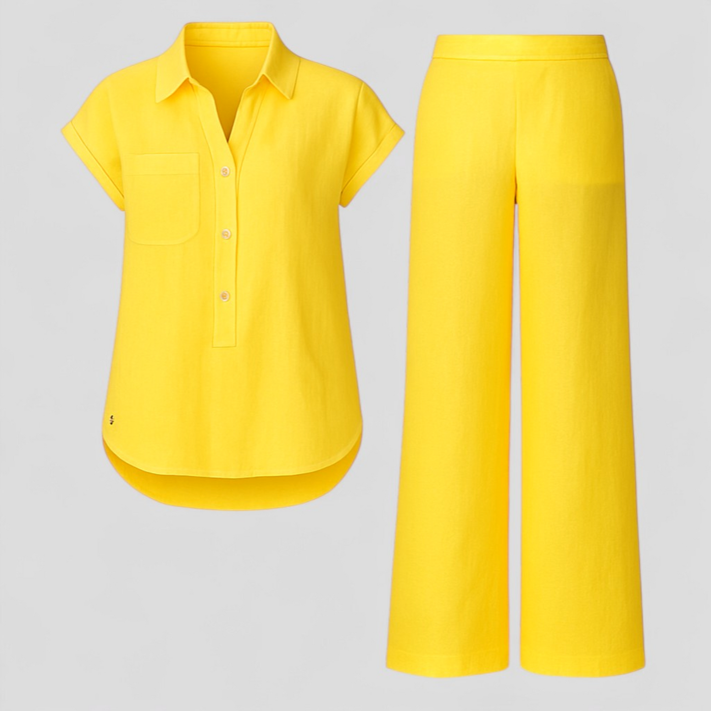 Ismeralda | Damen Elegantes Leinen Sommer-Outfit