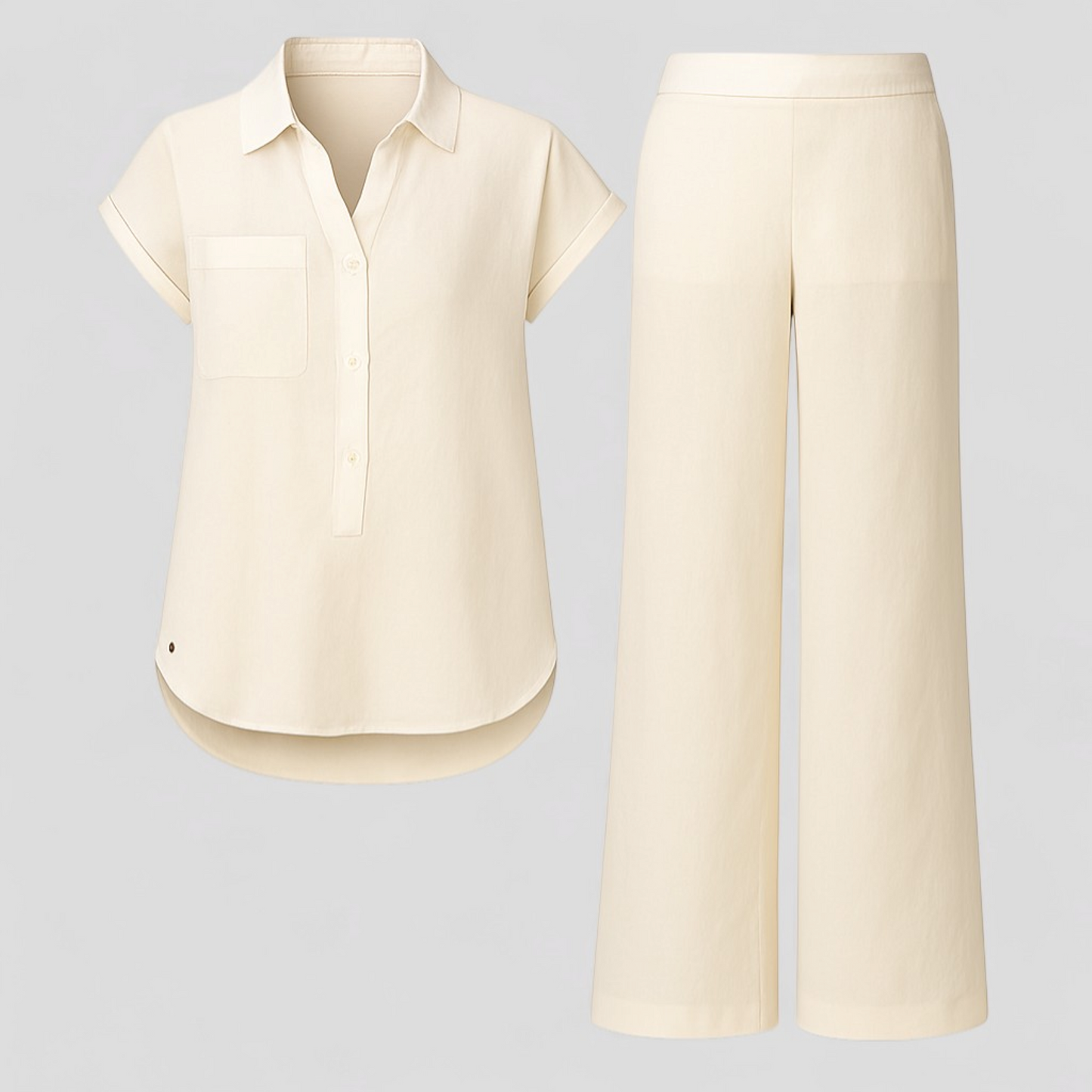 Ismeralda | Damen Elegantes Leinen Sommer-Outfit