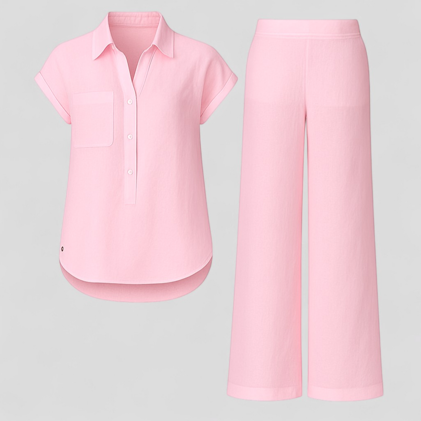 Ismeralda | Damen Elegantes Leinen Sommer-Outfit