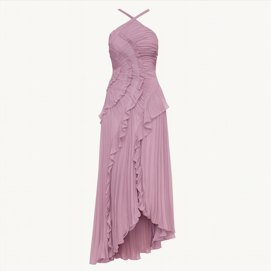 Aurie | Damen Elegantes Lila Kleid