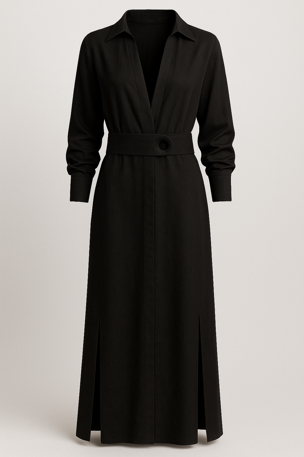 Maggie | Damen Elegantes Maxikleid V-Ausschnitt Sommer