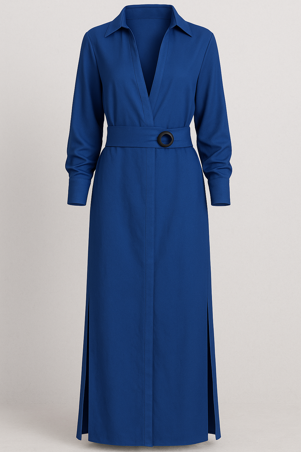 Maggie | Damen Elegantes Maxikleid V-Ausschnitt Sommer