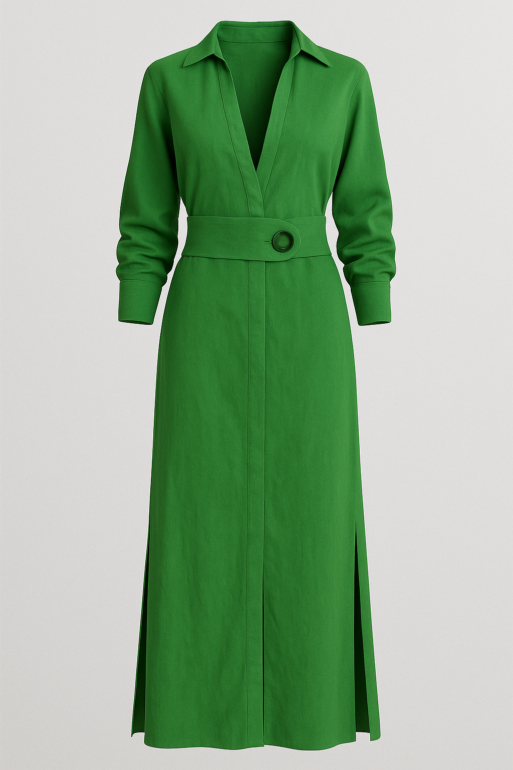 Maggie | Damen Elegantes Maxikleid V-Ausschnitt Sommer