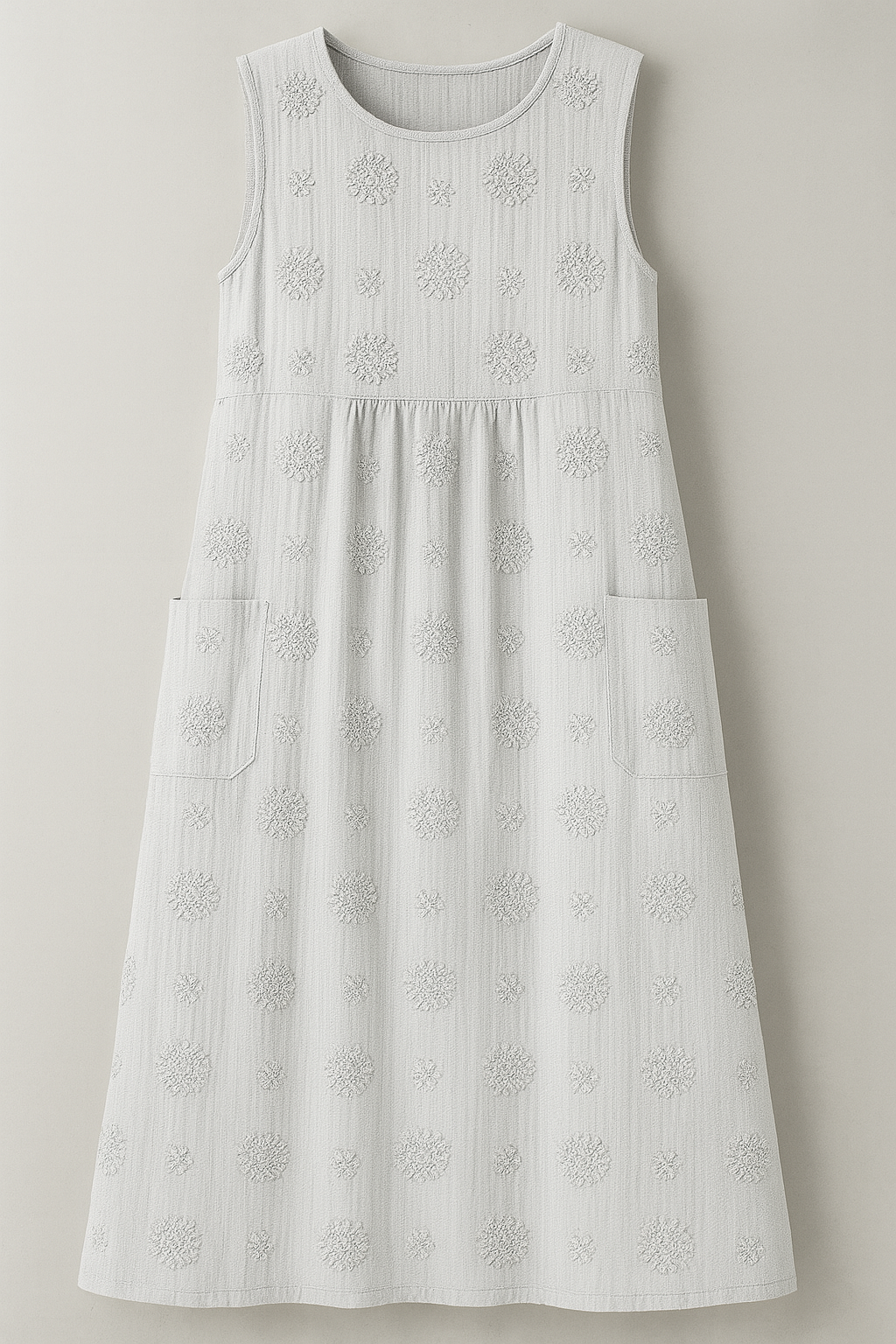 Bethany | Damen Elegantes Midi Kleid mit Taschen