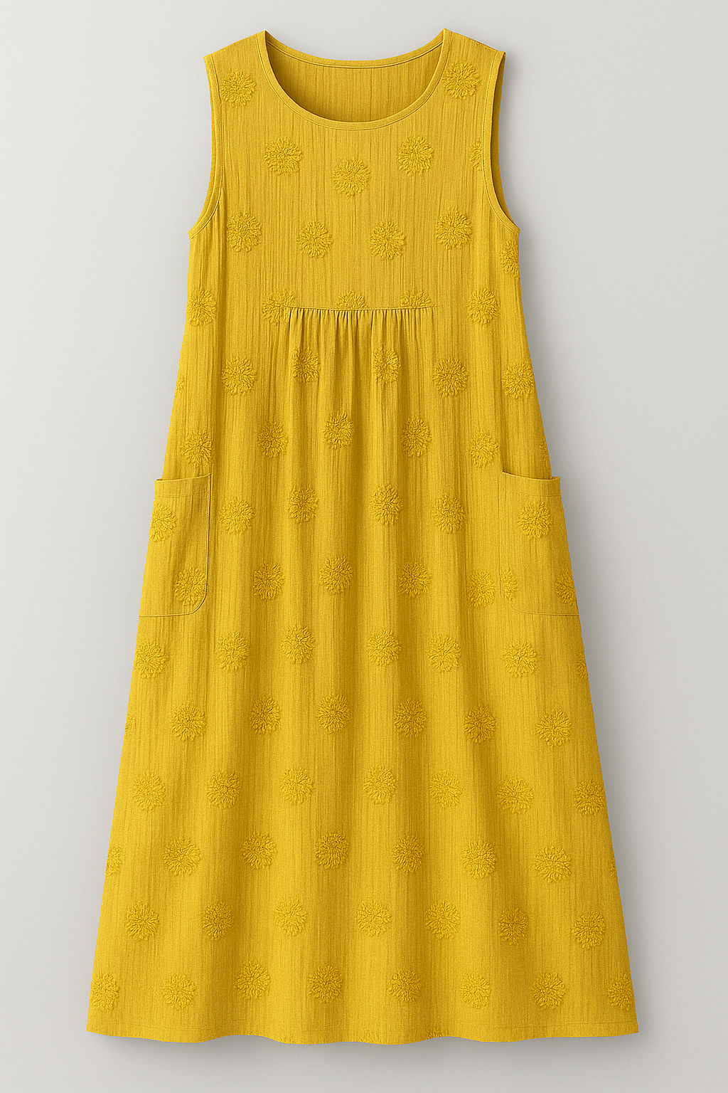 Bethany | Damen Elegantes Midi Kleid mit Taschen