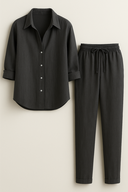 Beth | Damen Elegantes Sommer-Outfit aus Leinen