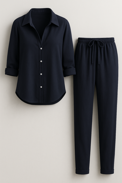Beth | Damen Elegantes Sommer-Outfit aus Leinen