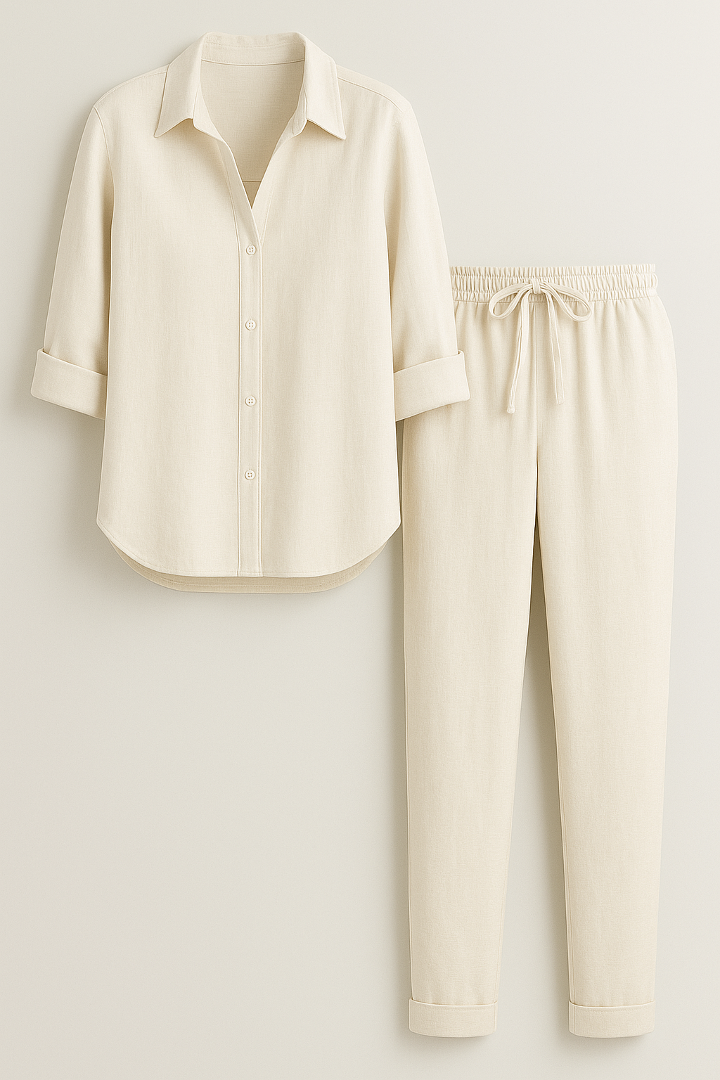 Beth | Damen Elegantes Sommer-Outfit aus Leinen