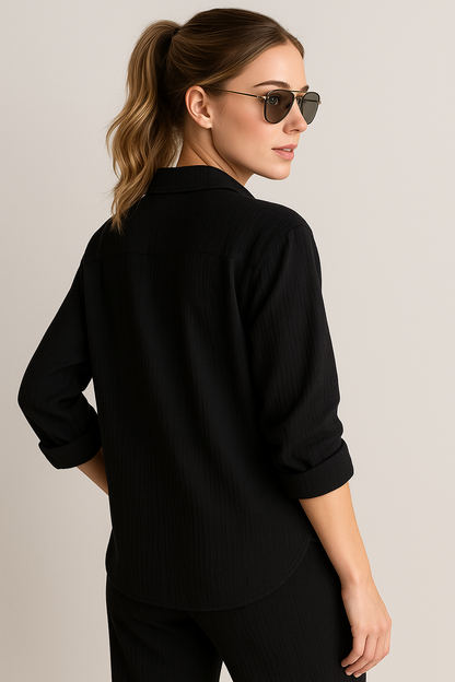 Claudia | Damen Elegantes Sommer Set mit Bluse und Hose
